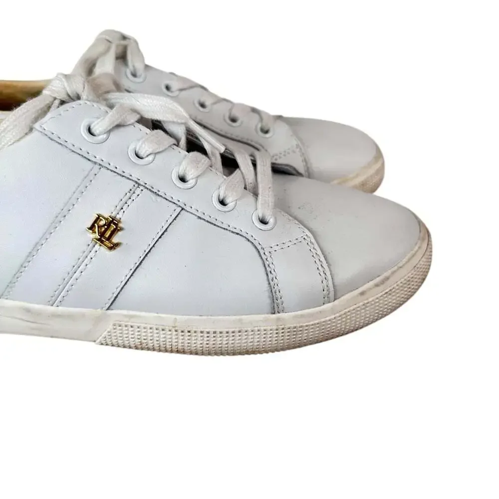 Lauren Ralph Lauren Janson II Sneakers Size 9.5 White Casualcore Streetwear